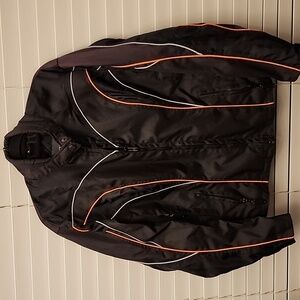 NWT NexGen SH1960 Women's Black Textile Jacket with Reflective Piping sz XXL